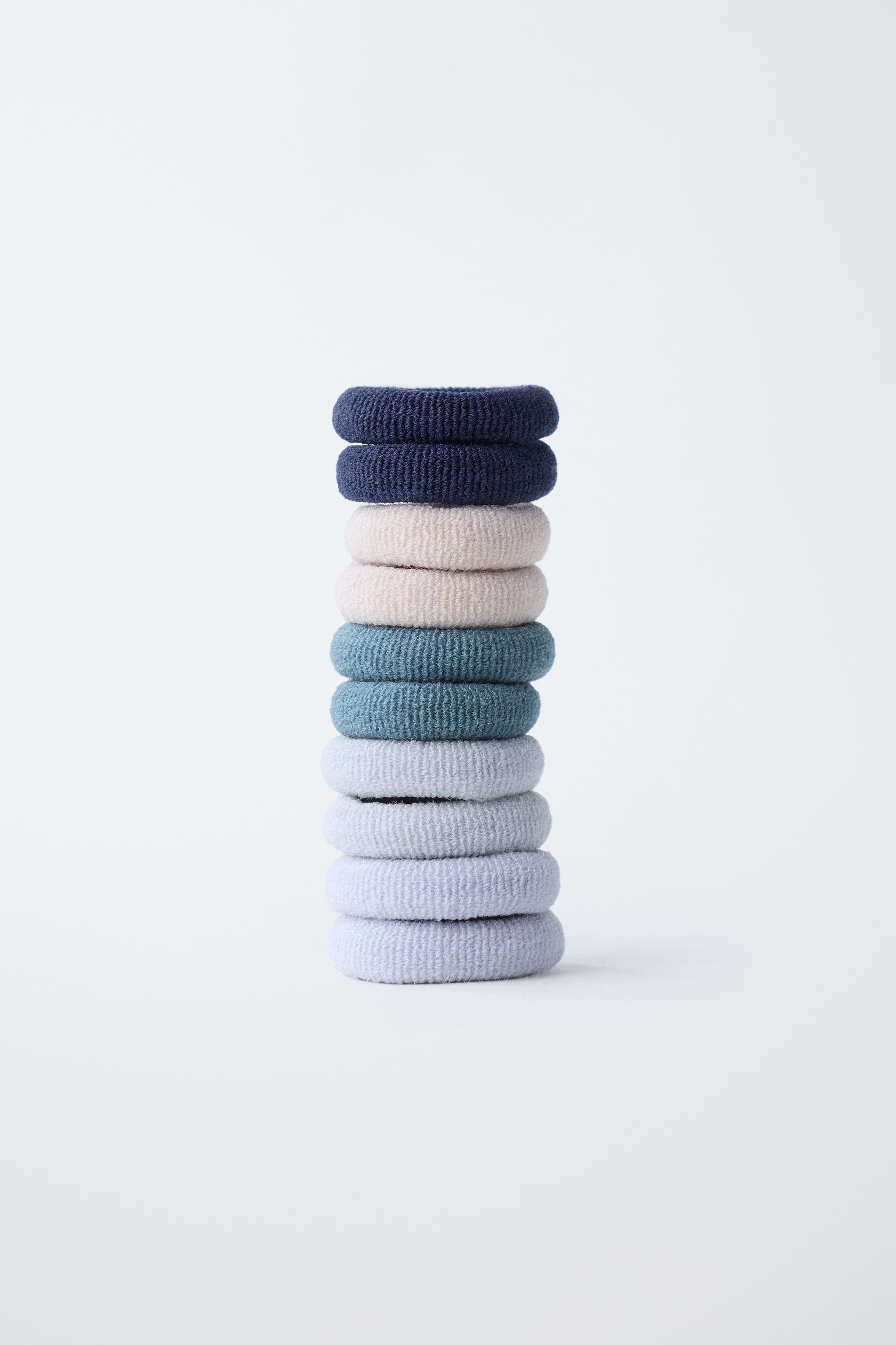 BOX SET OF FLOWER HAIR CLIPS AND HAIR TIES